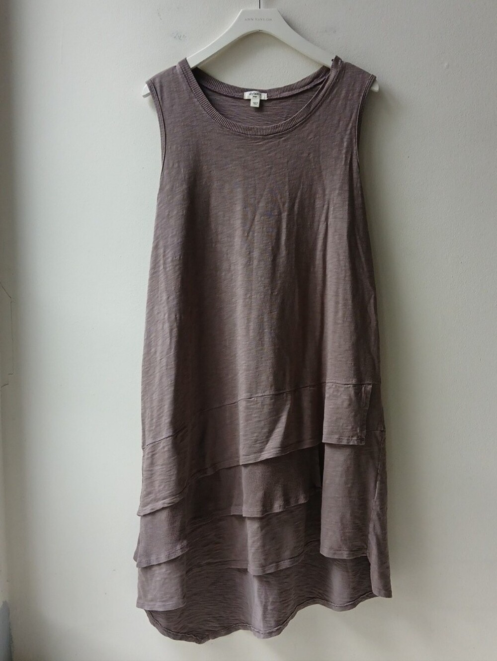 Dylan Tiered Tank Dress Brown Women's Large